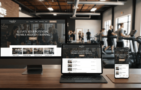 Gym website management